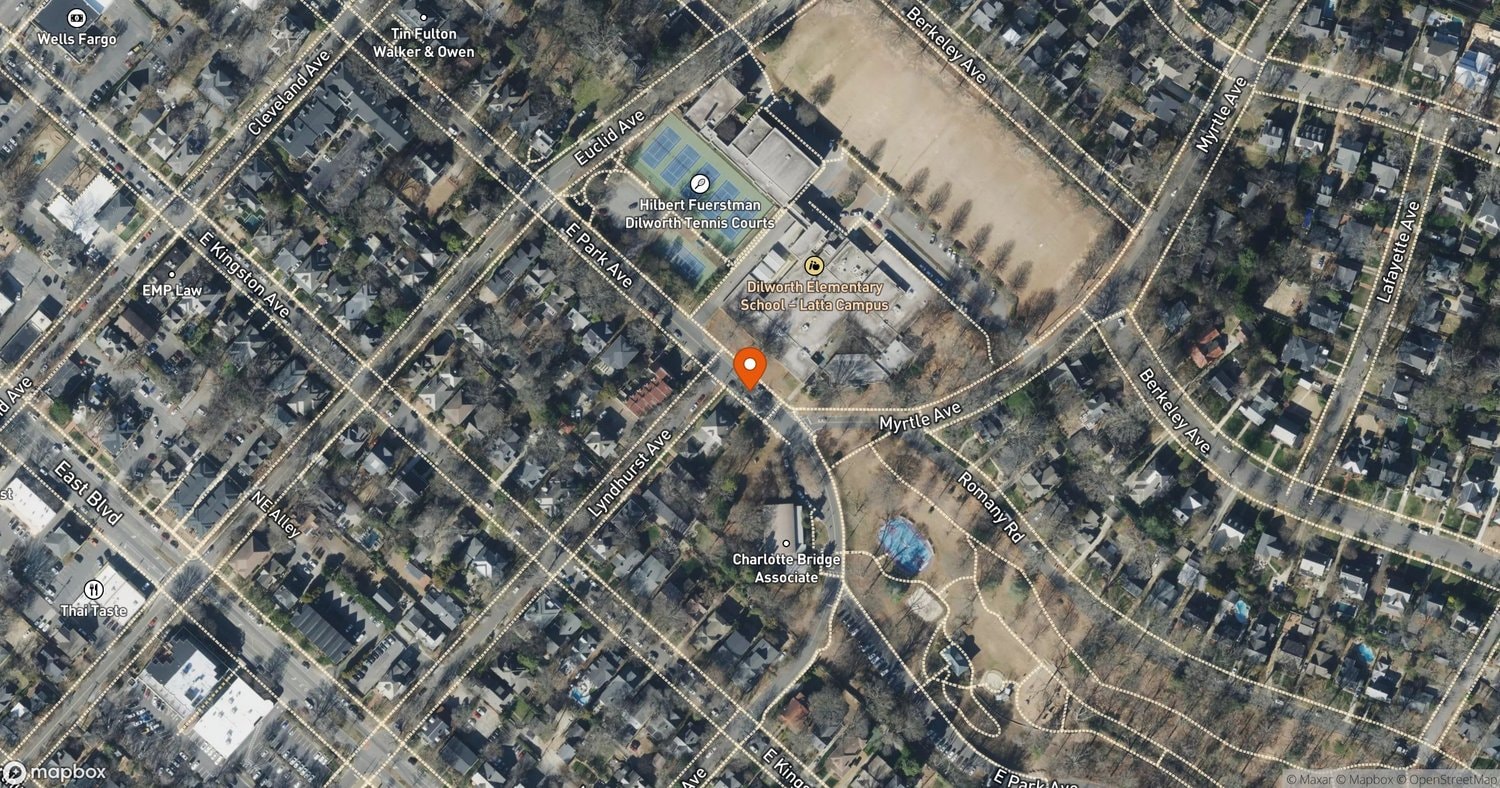 Site of Heatherwood South End Development (Miller Services Property) at 100 and 128 E. Park Ave, Charlotte, NC