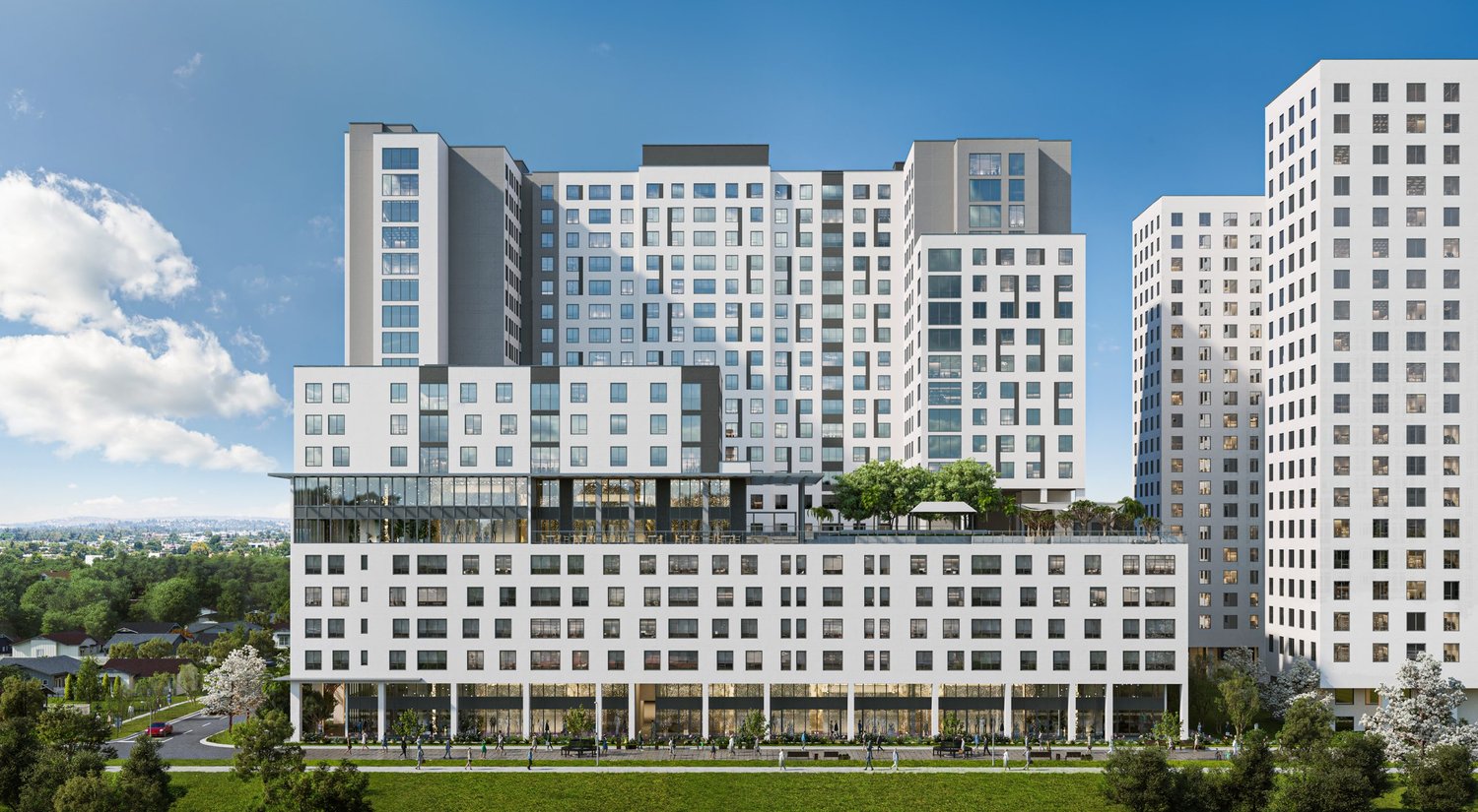 Rendering of Lapis, the student housing community near Florida International University
