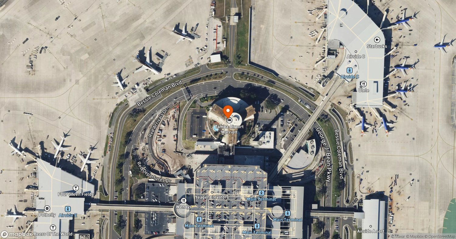 Site of FlyUSA Hangar at Tampa International Airport at Tampa International Airport, Tampa, FL